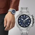 【TISSOT 天梭】T-RACE CHRONOGRAPH 競速系列三眼計時手錶-45MM 開學(T141.417.11.041.00)