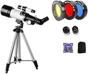 Space Astronomic Telescope for Children, BeginnersMonocular 50-100mm Refractor Kids Educational Spotting Scope Bird Watching Spygl