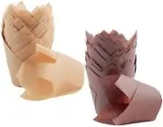 200 Pcs Tulip Cupcake Liners,Cooyeah Baking Cup Holder Muffin Paper Liners