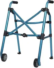 Walker, Aluminum Foldable Walking Mobility Aid Rollator Walker with 2 Wheels Little Surprise
