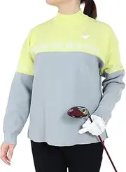 [New Balance] 012-4270502 Women's Crew Neck Knit (Stretchy, Logo Jacquard) / Golf