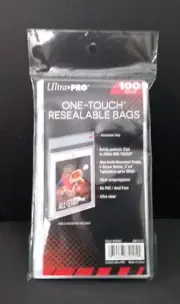 Ultra Pro One-Touch Resealable Bags 100 Factory Sealed