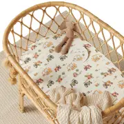 Snuggle Hunny Diggers & Tractors Organic Bassinet Sheet / Change Pad Cover