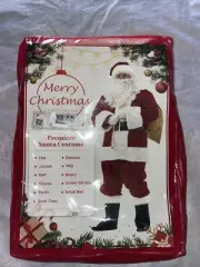Santa Clause Suit Adult Size 3X Premiere Costume Plus Accessories Quality Play