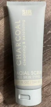 SIR HANDSOME Charcoal Cleansing+exfoliating Facial Scrub All Skin Types 240ml