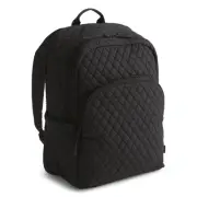 Vera Bradley Large Backpack Moonless Night Black CarryOn Work School Cotton
