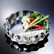 TIARA Acrylic Chip and Dip - Clear/Transparent