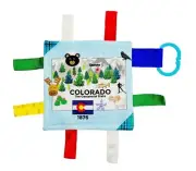 Baby Jack and Company - Colorado State Baby Learning Crinkle Tag Square 8"x 8" T