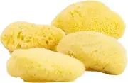 FacialCare Sea Sponges, for A Deep Down Facial Scrub. Exfoliating, Hypoallergenic, Zero Waste. Premium Quality Mediterranean Sea Sponges. (Minimalist Packaging, Golden Yellow)