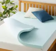 2.5 Inch Twin Memory Foam Mattress Topper, Cooling Gel Infused Mattress Pad