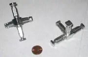 KASON #3228 MODULAR FITTING, FOR 1/2"x1/2" TUBING, TEE WITH SIDE OUTLET,CHROME