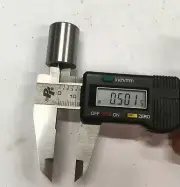 Drill bushing jig guide, steel 1/2" ID x 3/4" OD x 1"