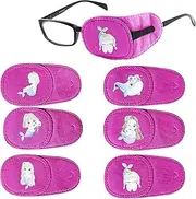 Mvwarj 6 Pack Eye Patch for Kids, Girls Left Eye Patch for Glasses, Reusable Treating Lazy Eye Amblyopia Strabismus and After Surgery (Pink Mermaid)