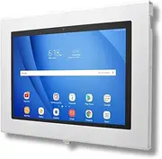 [TABcare] Locking Anti-Theft Metal Case for Samsung Galaxy TAB S9 FE+ 12.4, S7+ S8+ S9+ S10+ S7 FE Tablet for Kiosk, POS, Store, Show Display, Time Clock (TAB S9 FE+, White)