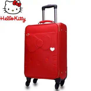 hello kitty行李箱20吋登機箱結婚新娘16吋皮箱子可愛凱蒂貓密碼萬向輪拉桿箱KT貓24吋旅行箱海關鎖