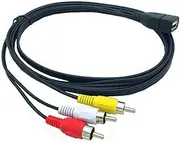 SYSTEM-S RCA Cable 150 cm 3-Pin Male to USB 2.0 Type A Female Audio