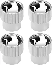 Tire Valve Stem Air Cap | Heavy Duty Wheel Stem Covers for Cars, Trucks, Motorcycles, and Cycles - Set of 4