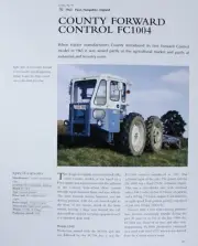 County Forward Control Tractor Picture Article Sheet Out of Print Wall Art Decor