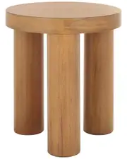 Safavieh Couture Bary Round 3 Leg Wood Accent Table