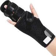 Trigger Finger Splint - 2 Finger Brace for Middle, Index, Pinky, or Ring Fingers - Adjustable Hand and Wrist Support - Straightening Immobilizer for Broken Fingers, Arthritis