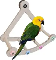 Pet Bird Swing,Safe Natural Wooden Funny Hammock | Bird Swing Toys, Parrot Cage Accessories for Cockatiel, Conure, Parakeet
