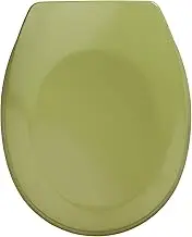 Wenko 19514100 Thermoset Plastic Toilet Seat Bergamo, Moss Green
