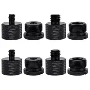 8 Pack Mic Stand Adapter Male Camera Screw Adapter Thread 5/8 Female to 3/8 M...