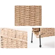 Woven Bookshelf Magazine Storage Rack Desktop Office Organizer Shelf Stand AU