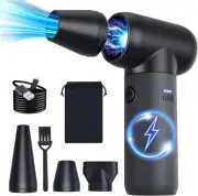 Compressed Air Duster,180000Rpm Jet Dryer Blower,3 Gear Portable Electric Air...