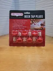Beer Tap Plugs ChefMaster 90216 w/ Nylon Bristles - 6 Per Pack Better Beer!