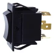 Jandorf 61100 10A 125V 2-Pole DPDT Contact 6-Tab Terminal Rocker Switch