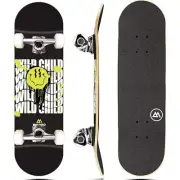 Magneto Complete Skateboard | Maple Wood | ABEC 5 Bearings | Double Kick Conc...