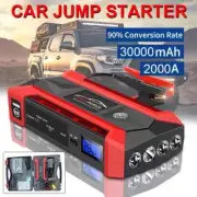 30000mAh Portable Car Battery Starter Charger Jump Starter 12V Petrol Diesel Car