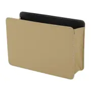 Car Trash Can Hanging Car Door Back Seats Faux Leather Trash Bin Beige 1 Pcs