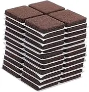GETAJGHSD 48pcs Self Adhesive Square Felt Chair Pads Durable High Density Furniture Pads for Hardwood Floor Protection Noise Reduction Furniture Legs
