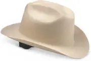 Cowboy Hard Hat - Western Outlaw Style Construction Helmet with Full Brim Shade