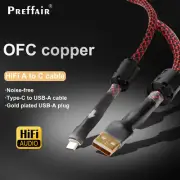 New Audio USB Cable Data Line Type A to Type C HIFI Gold Plated Plug DAC Cable
