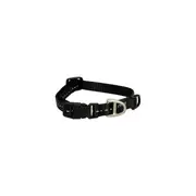 Rogz Black Small 11mm Wide x 20cm to 31cm Classic Utility Collar for Dogs & Puppies