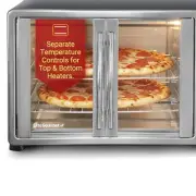 Stainless Steel 4-Control Knobs Countertop Oven with Rotisserie & Convection