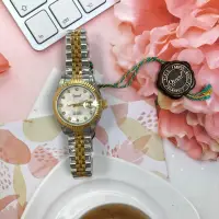 在飛比找蝦皮商城優惠-Ogival 愛其華 女 時尚雙色款金面 機械腕錶 (303