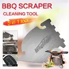 BBQ Scraper to suit 3 Digit Weber* Qxxxx – 5 in 1 Cleaning Tool + Bottle Opener