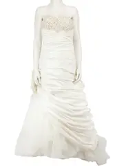 Cream Crystal Embellish Wedding Gown