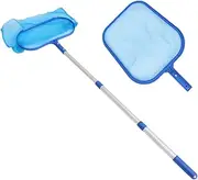 CAXUSD 1Set Pool Net with Section Handle Lightweight Swimming Pool Skimmer for Efficient Debris Removal Fountains and Fish Tanks