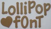 1 1/8 LOLLIPOP FONT - Uppercase & Lowercase Alphabet Letters Chipboard- 55 Pc