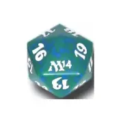 M14 GREEN Spindown Life Counter DICE D20 mtg Mana Dice