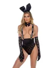 Roma x Playboy PBLI166 Playboy Topless Tux Suit Set Black - Select SZ
