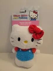 Sanrio Hello Kitty Plush Squeaky & Crinkle Pet Toy - 7" Red Bow