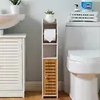 Toilet Roll Holder,Toilet Paper Roll Holder with Slim Shelf,Over Toilet Storage