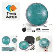 Steel Tongue Drum 13 Inch 15 Notes Steel Drum C Key Beginner/Professional Han...