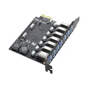 7-Port PCI-E to USB 3.0 Extension HUB PCI Express Expansion Adapter 5Gbps Card y